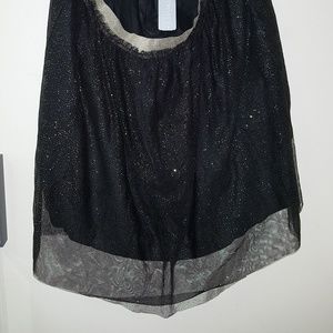 Forever 21 Plus Size (2X) Black and Gold Skirt